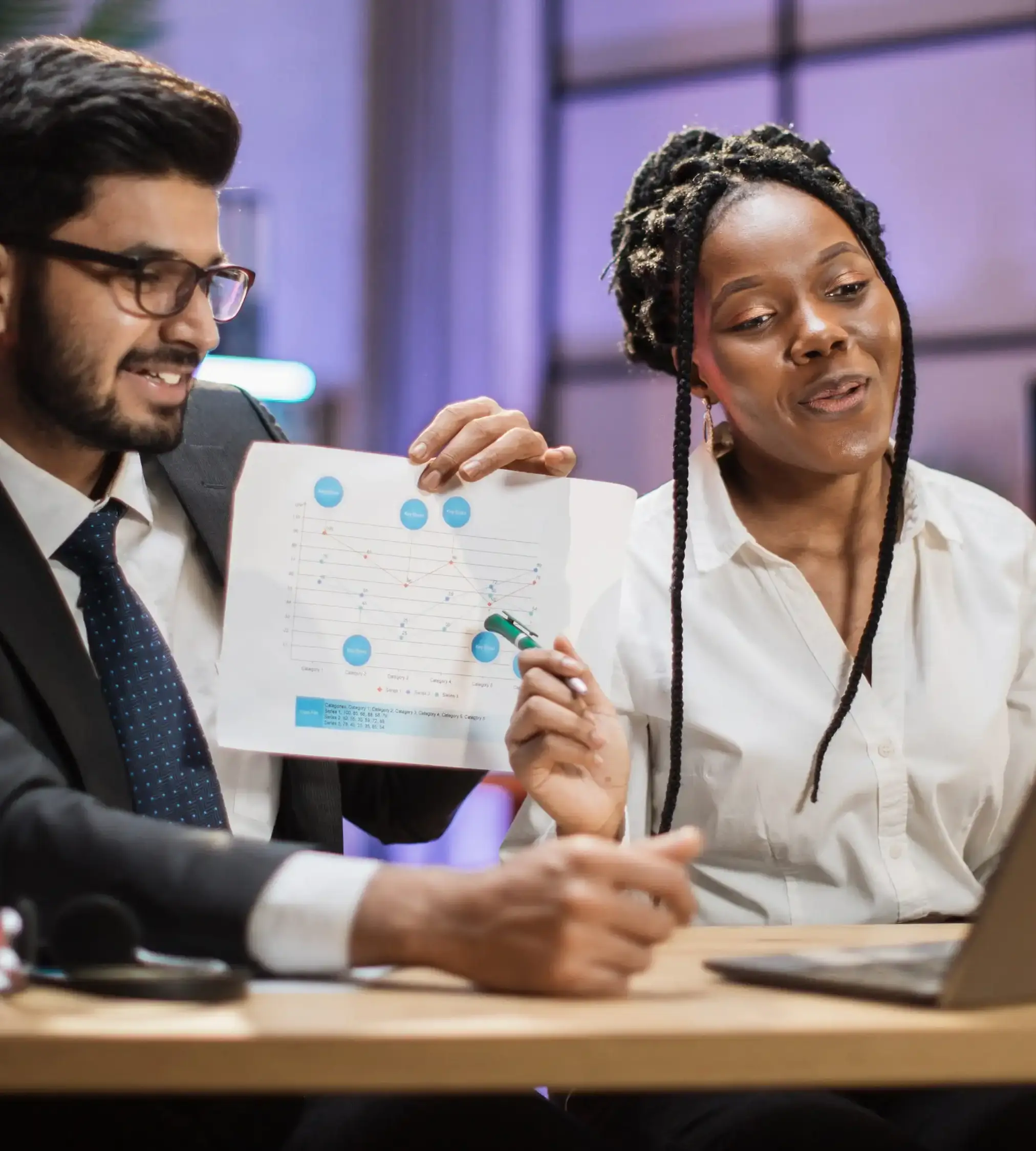 Image of people discussing about core enterprise architecture